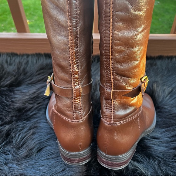 Enzo Angiolini “Eero” Brown Leather Riding Boots - Picture 11 of 13